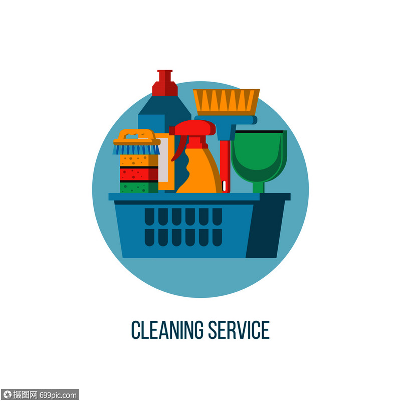 優(yōu)化清潔服務品牌形象 矢量標志與清潔用品整合設計